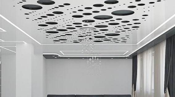 Резные натяжные потолки